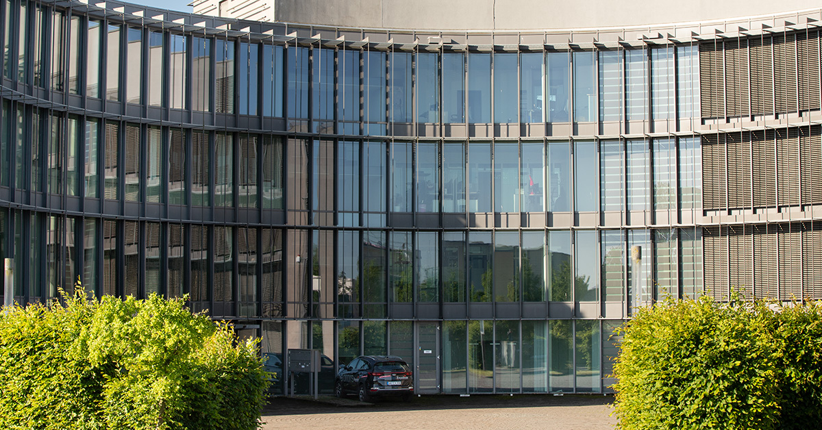 Fassade des Bürogebäudes