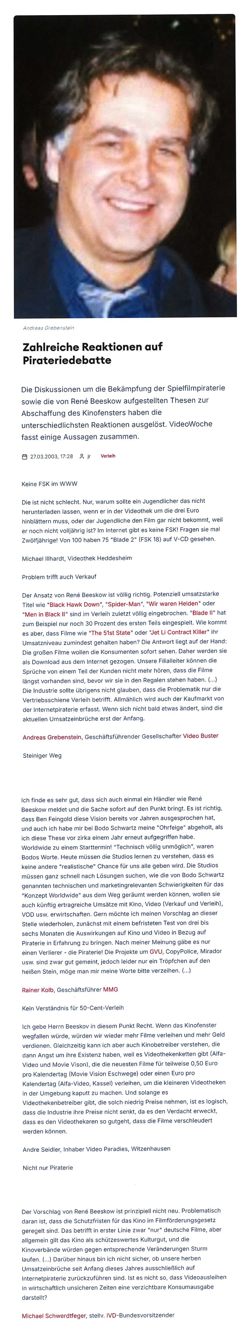 Zahlreiche Reaktionen auf Pirateriedebatte