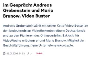 Interview mit der VideoWoche