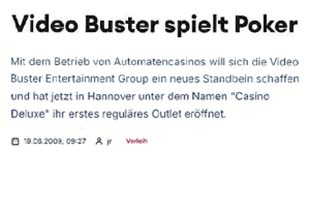 Video Buster spielt Poker