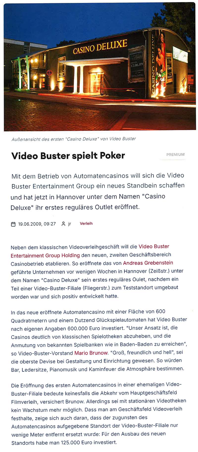 Video Buster spielt Poker