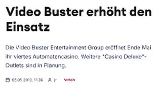 Video Buster erhöht den Einsatz