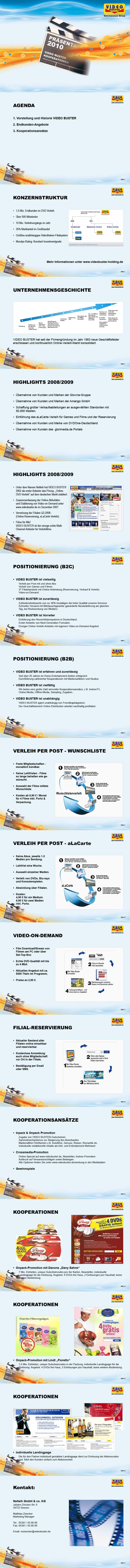 Präsentation von Video Buster