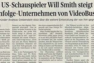 US-Schauspieler Will Smith steigt in Nachfolge-Unternehmen von Video Buster ein